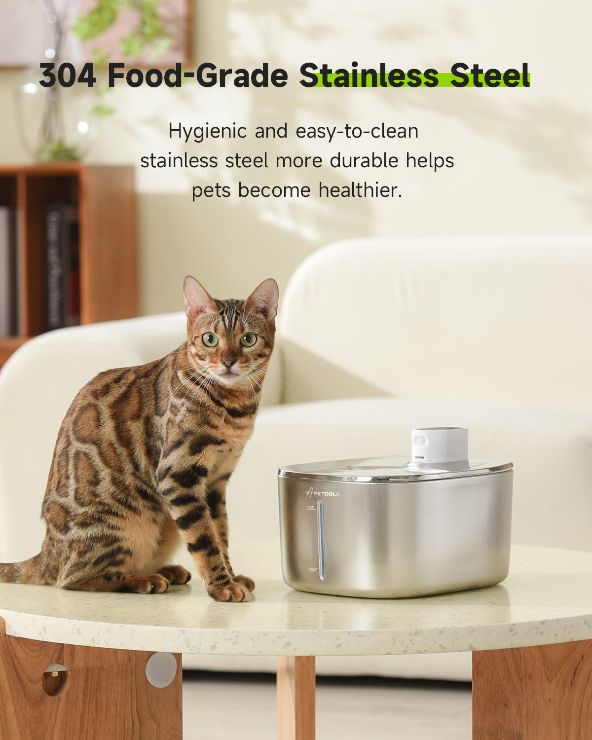 Aqua Oasis:  Cordless 4L Water Fountain for Happy & Hydrated Pets - Universal Found