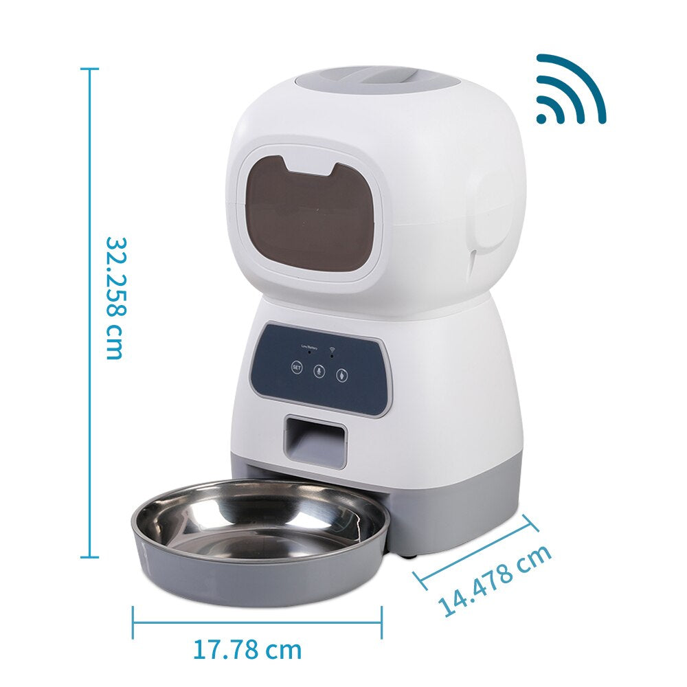 SmartBites 3.5L Automatic Pet Feeder: The Worry-Free Way to Feed Your Furry Friend - Universal Found