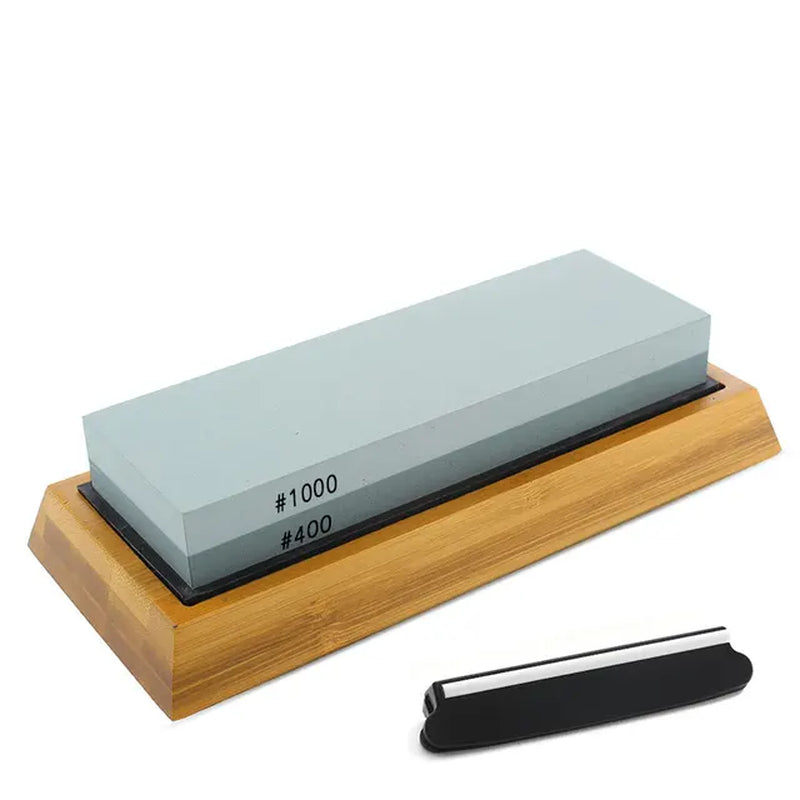 Sharp Chef's Edge: Dual-Sided Whetstone Knife Sharpening Kit - Universal Found