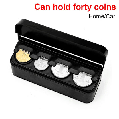 Car Coins Storage Box Pocket Telescopic Dashboard Coins Case Car Organizer Plastic Holder Container Car Interior Accessories