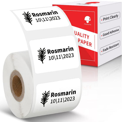 Label Maker Paper,  M110 Labels for Small Business, Multi-Purpose White Thermal Paper for  M110 M120 M221 M200 M220 Printer, Black on White, 1.97"X3.15"(50X80Mm), 100Labels/Roll