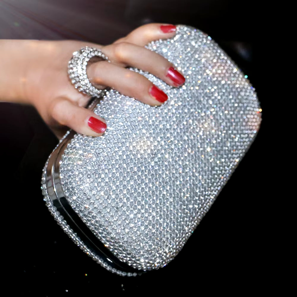 Evening Clutch Bags Diamond-Studded Evening Bag with Chain Shoulder Bag Women'S Handbags Wallets Evening Bag for Wedding