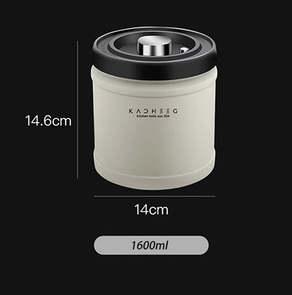 Coffee Canister Airtight Stainless Steel Coffee Container Coffee Bean Storage Container with CO2 Release Valve, Food Storage