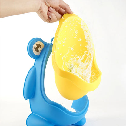 Cartoon Baby Toilet Urinal Boy Wall-Mounted Urinal Frog Shape Boy Standing Urinal Toilet Training Urinal