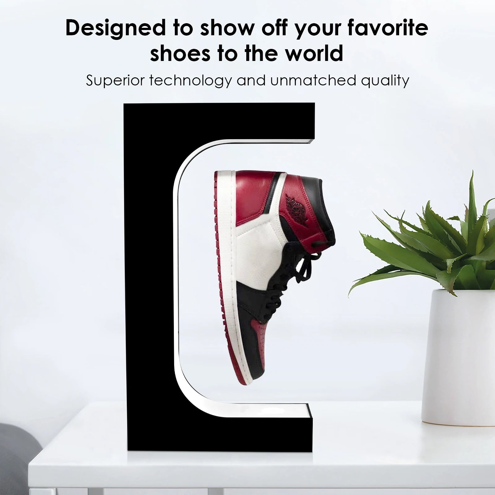 Magnetic Levitation Floating Shoe Display Stand ,Sneaker Stand, Holds 500G Weight,Levitating Gap, 20Mm