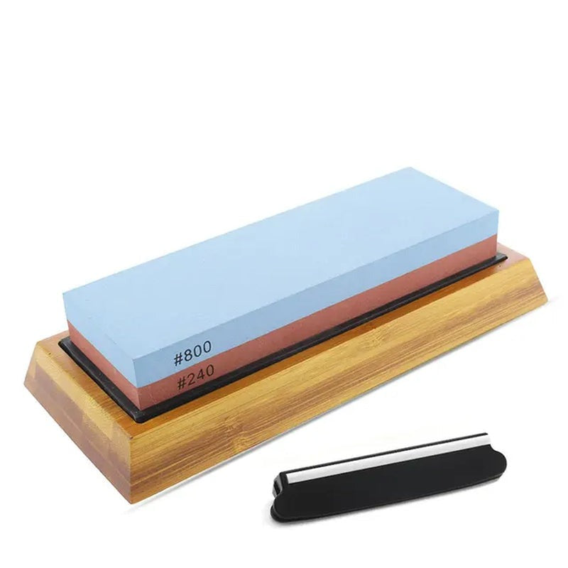 Sharp Chef's Edge: Dual-Sided Whetstone Knife Sharpening Kit - Universal Found