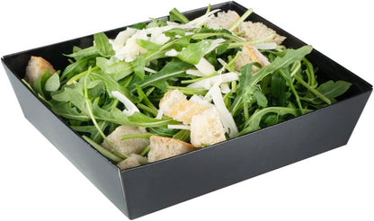 Matsuri Vision 5 X 4.4 X 1.4 Inch Sushi Trays 100 Greaseproof Sushi Packaging Boxes - Lids Sold Separately Disposable Kraft Paper Sushi Containers for Appetizers or Desserts