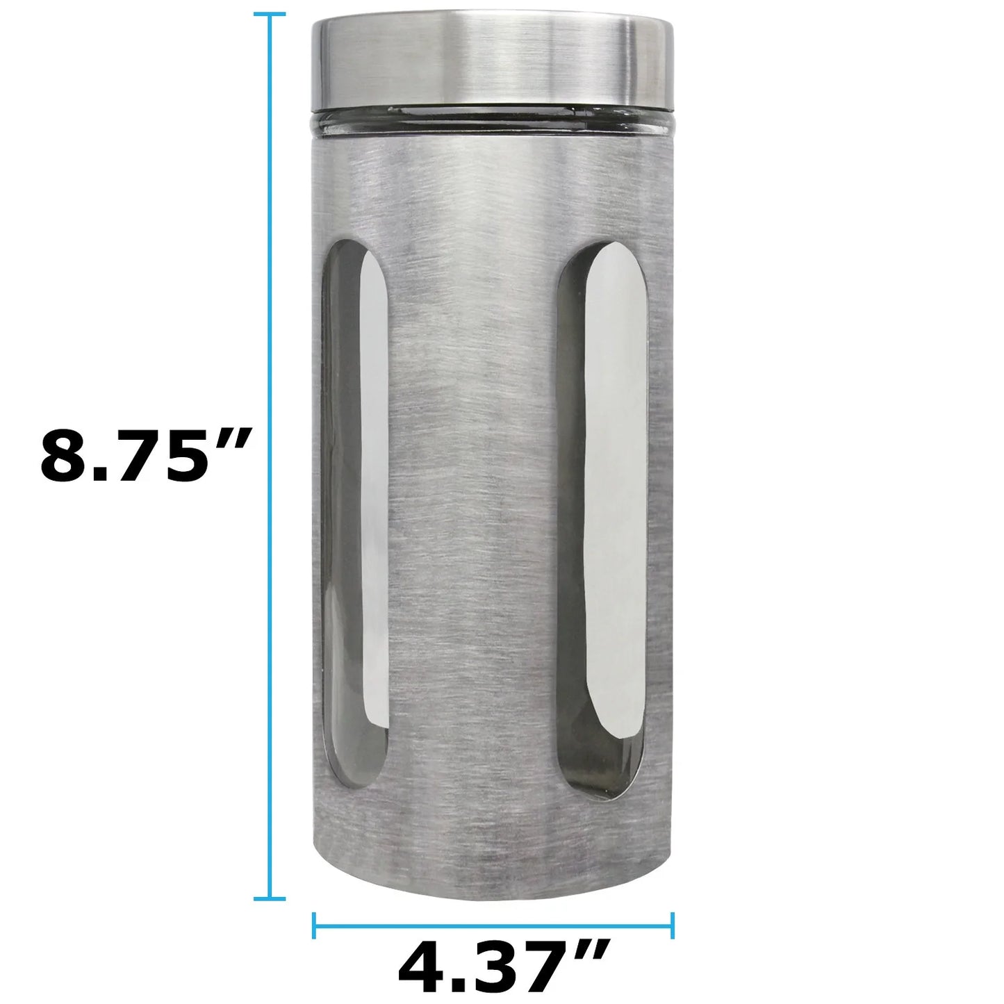 44Oz Stainless Steel Canister with Window