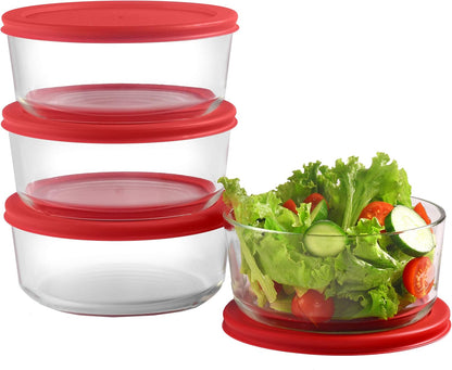 Bovado Glass Bakeware Set + Bpa-Free Lids (1QT + 2.2QT + 3QT) | 3 Baking Dishes + Lids | Premium Rectangular Glass Baking Dishes for Casseroles, Lasagna, Leftovers & Cooking | Essential Kitchen Items