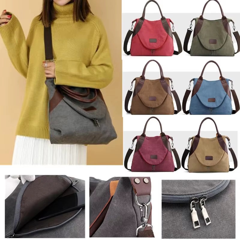 Women Bag Handbags Crossbody Canvas Bag for Woman New Big Bag Canvas Shoulder Tote Female Handbags Lady Designer Messenger Bags