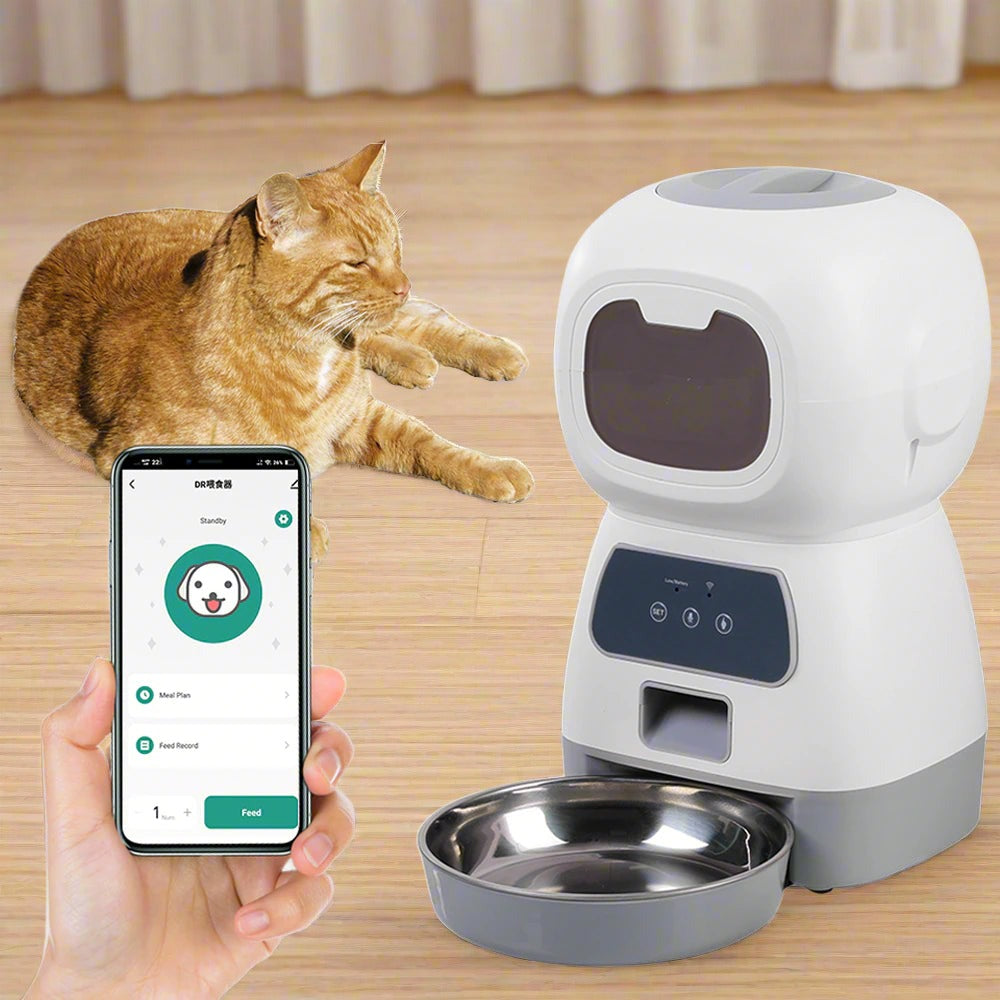 SmartBites 3.5L Automatic Pet Feeder: The Worry-Free Way to Feed Your Furry Friend - Universal Found