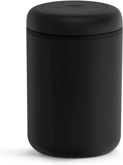 Atmos Vacuum Coffee Canister & Food Storage Container - 1.2 Liter Canister Holds up to 16 Oz of Coffee Beans - Airtight Food Storage Containers - Coffee Containers - 1.2 Liter - Matte White