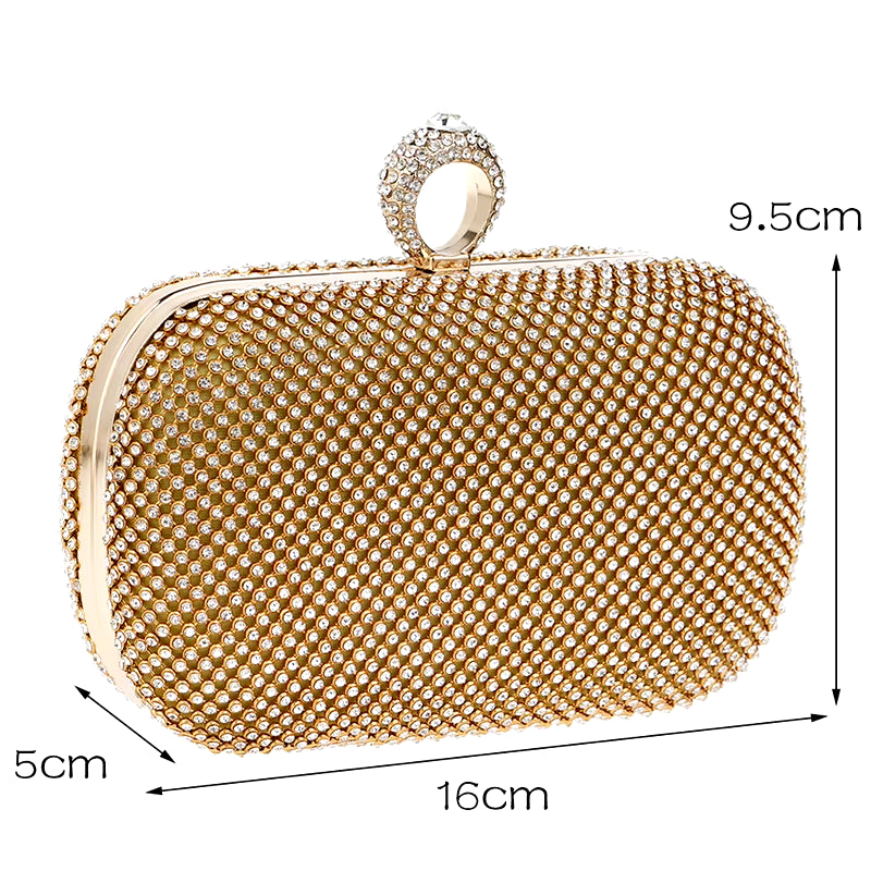 Evening Clutch Bags Diamond-Studded Evening Bag with Chain Shoulder Bag Women'S Handbags Wallets Evening Bag for Wedding