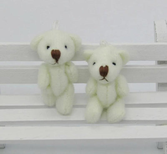 100Pcs/Lot Kawaii Small Joint Teddy Bears Stuffed Plush 3.5CM Toy Teddy-Bear Mini Bear Ted Bears Plush Toys Wedding Gifts 01301