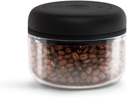 Atmos Vacuum Coffee Canister & Food Storage Container - 1.2 Liter Canister Holds up to 16 Oz of Coffee Beans - Airtight Food Storage Containers - Coffee Containers - 1.2 Liter - Matte White