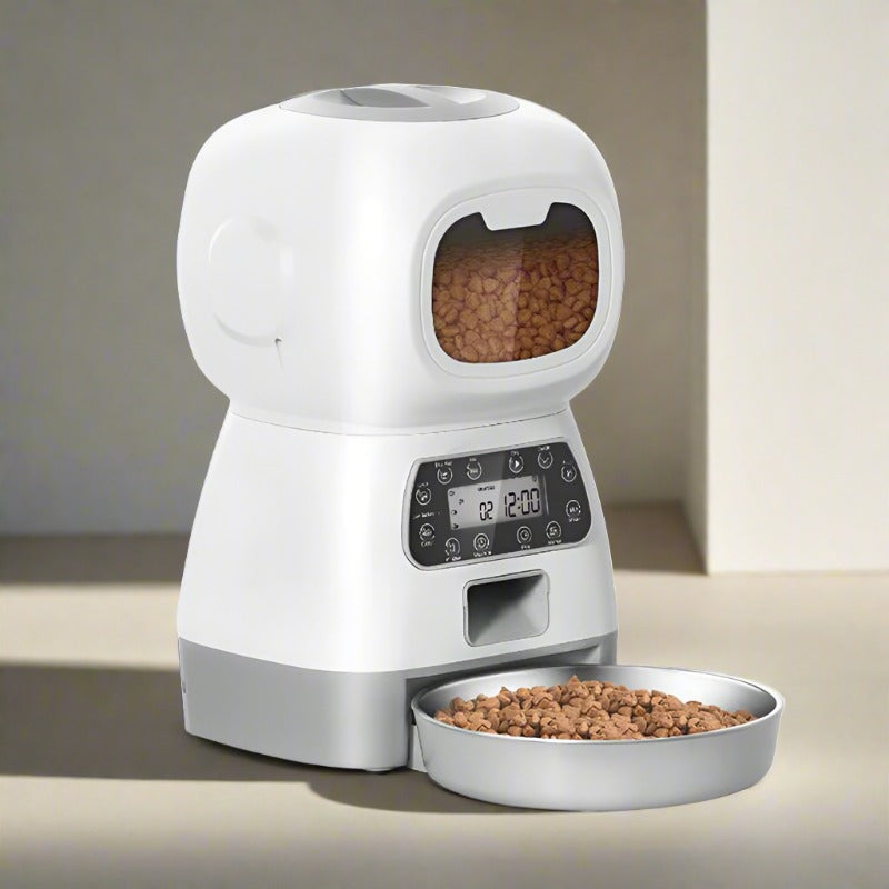 SmartBites 3.5L Automatic Pet Feeder: The Worry-Free Way to Feed Your Furry Friend - Universal Found