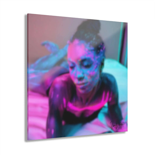 "Blur Me Out" Acrylic Print: A Captivating Portrait for Modern Spaces - Universal Found