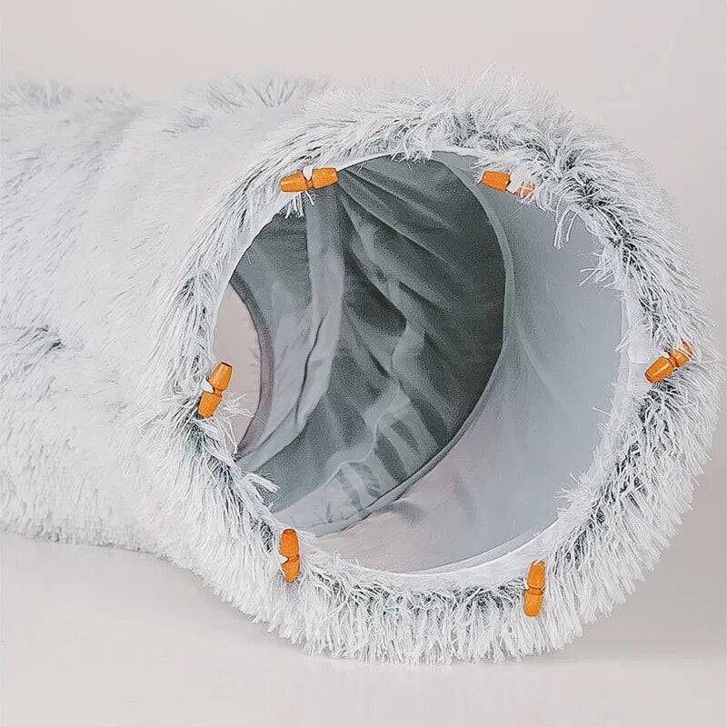 The Cozy Cave: 2-in-1 Cat Bed & Tunnel for Snuggles & Playtime - Universal Found