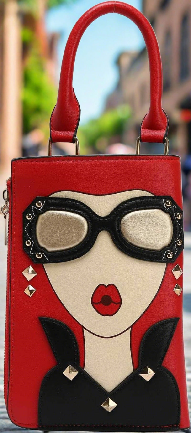 The Face-It Bag: Chic & Whimsical 3D Lady Face Handbag - Universal Found