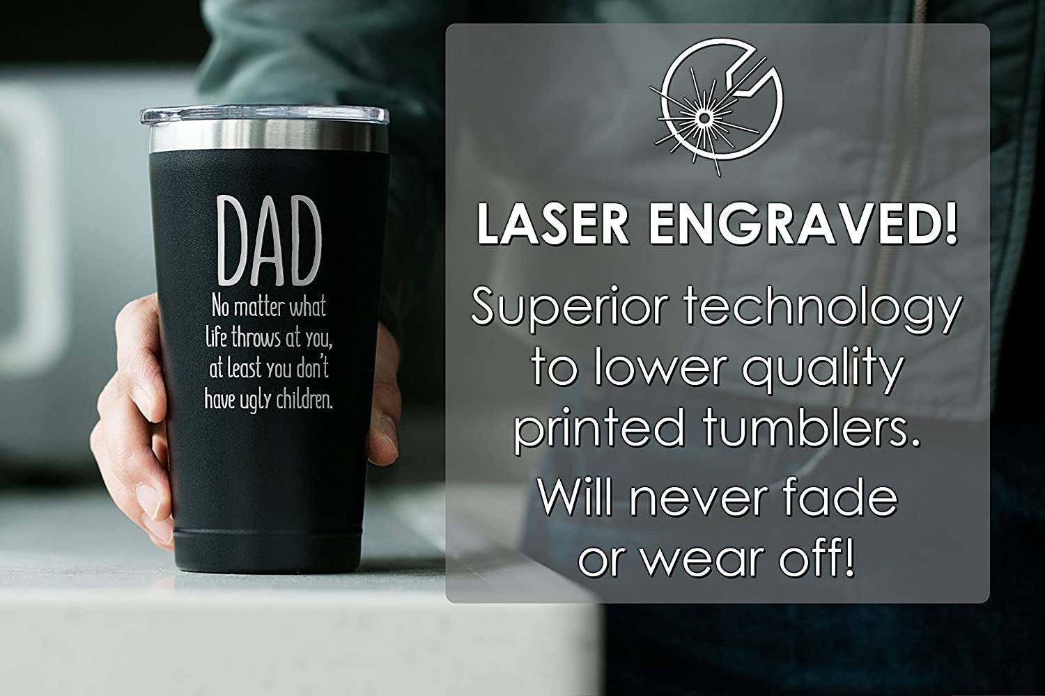 "World's Best (Looking) Dad" 16oz Coffee Tumbler - Universal Found