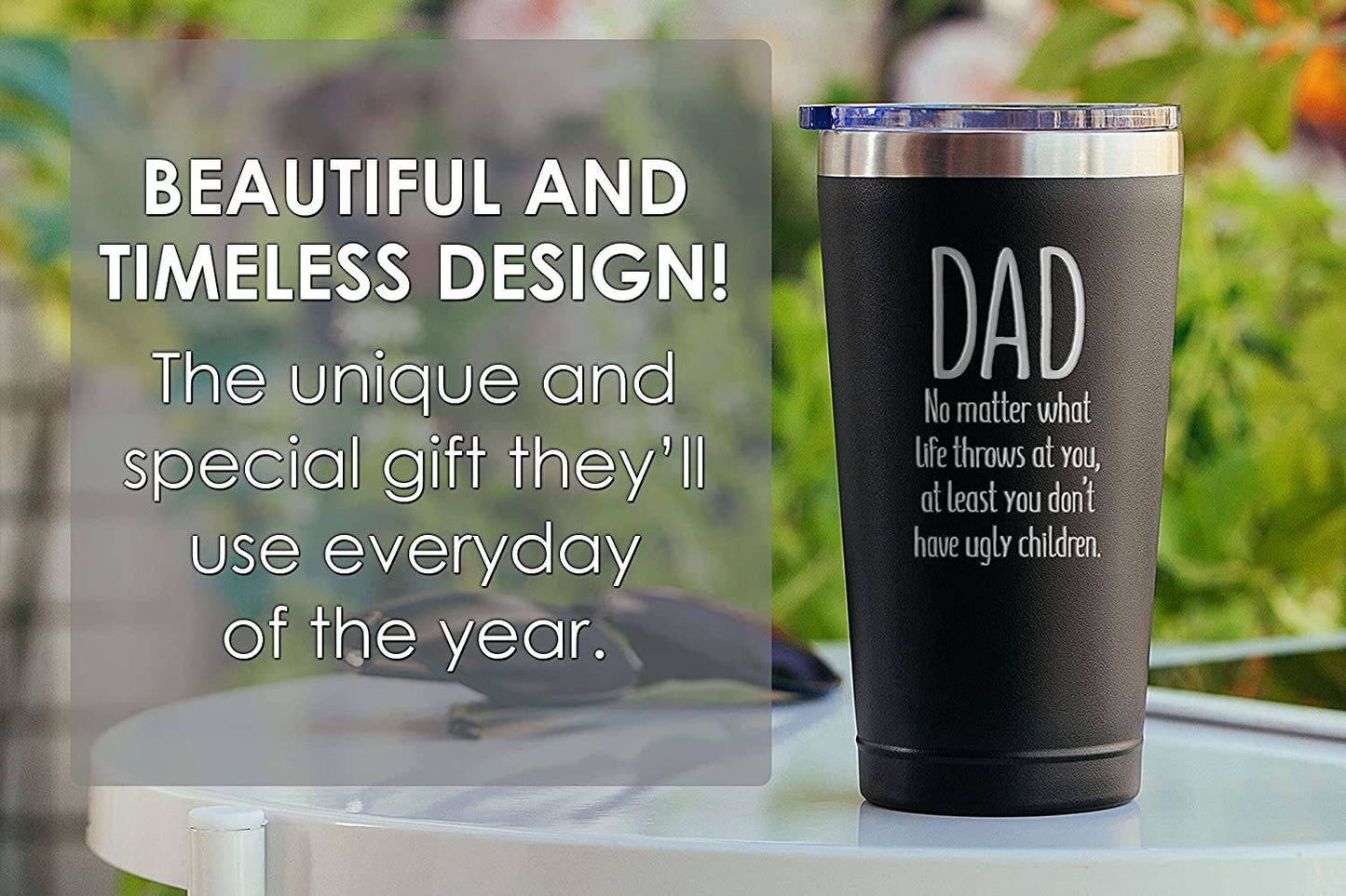 "World's Best (Looking) Dad" 16oz Coffee Tumbler - Universal Found