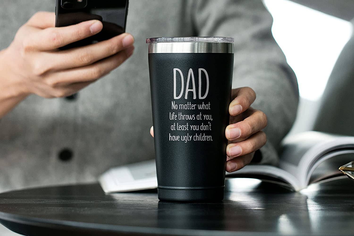 "World's Best (Looking) Dad" 16oz Coffee Tumbler - Universal Found