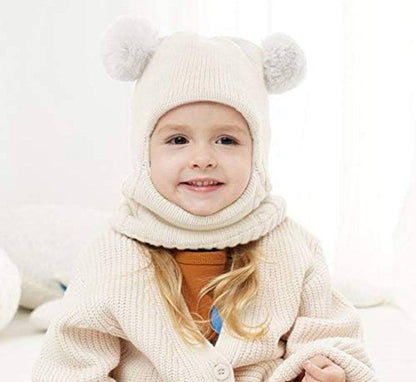 The Snuggle Bug Set: Baby Winter Hat & Scarf All-in-One - Universal Found