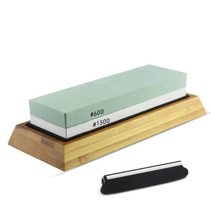 Sharp Chef's Edge: Dual-Sided Whetstone Knife Sharpening Kit - Universal Found