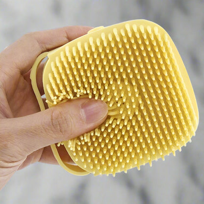 Paw Spa Massage Brush:  Gentle Silicone Scrub for Squeaky Clean & Happy Pets - Universal Found