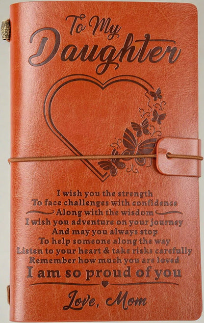 "Words for My Daughter" Leather Journal: A Timeless Keepsake Gift - Universal Found