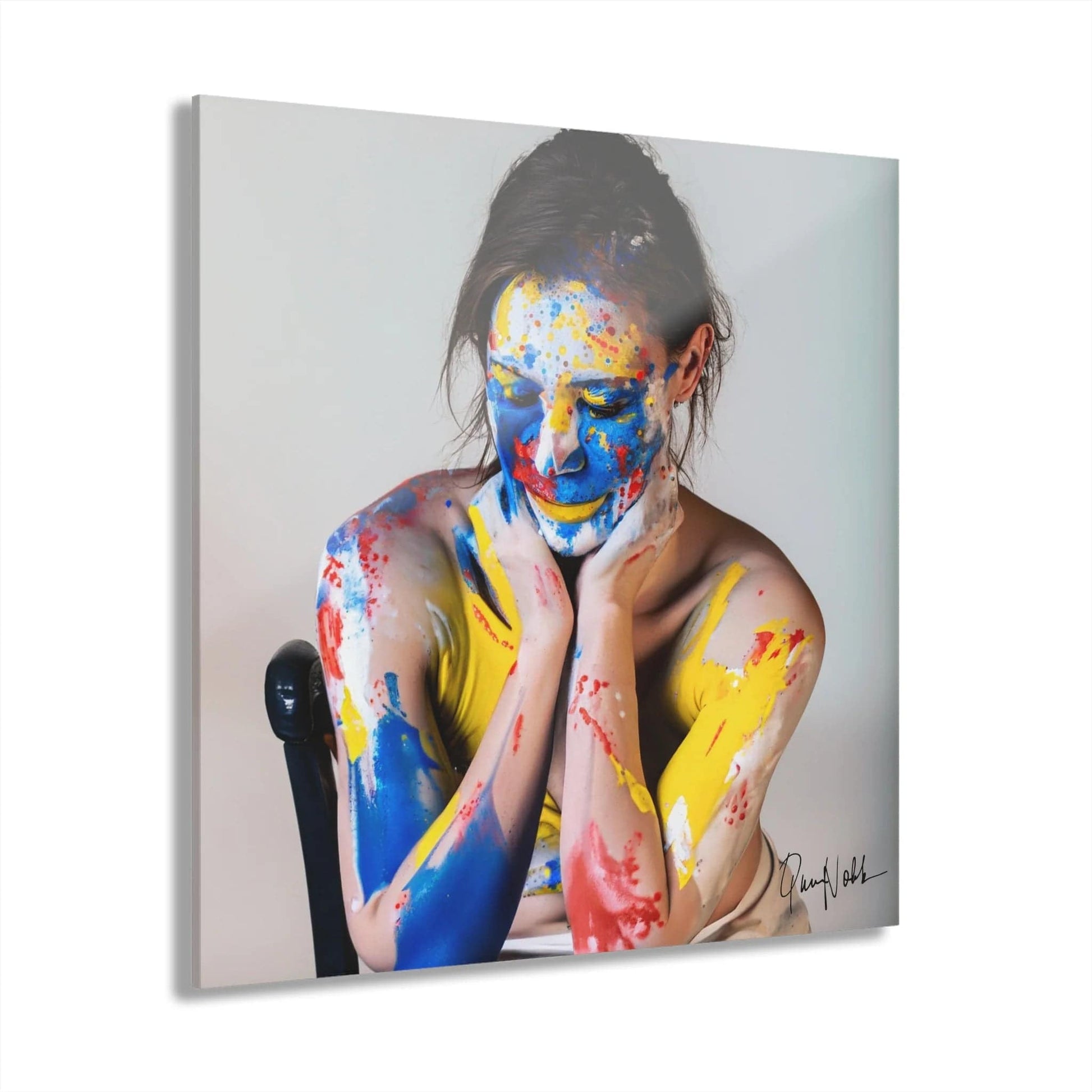 A WOMAN COVERED IN PAINT: Vibrant Acrylic Wall Art for the Modern Home - Universal Found