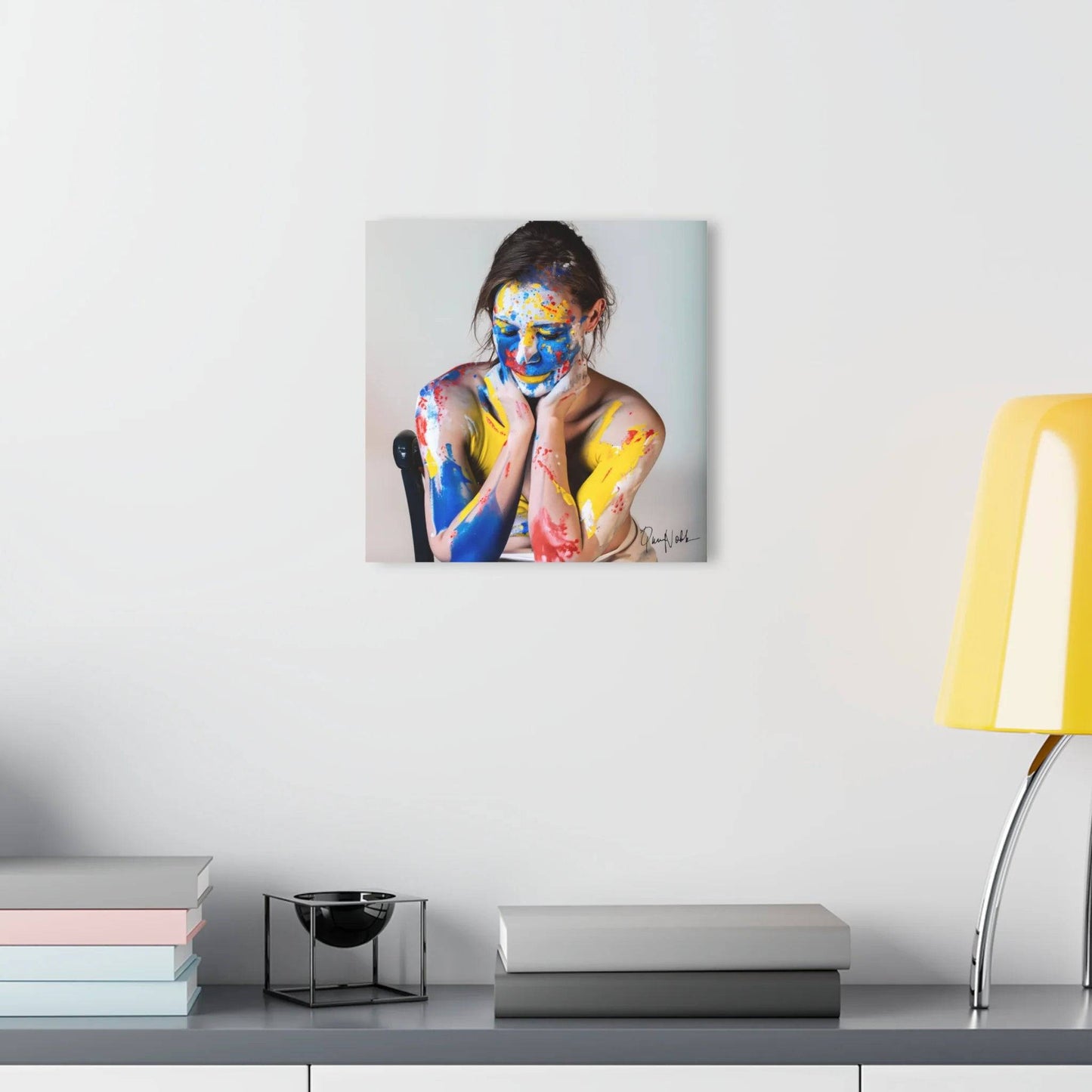 A WOMAN COVERED IN PAINT: Vibrant Acrylic Wall Art for the Modern Home - Universal Found