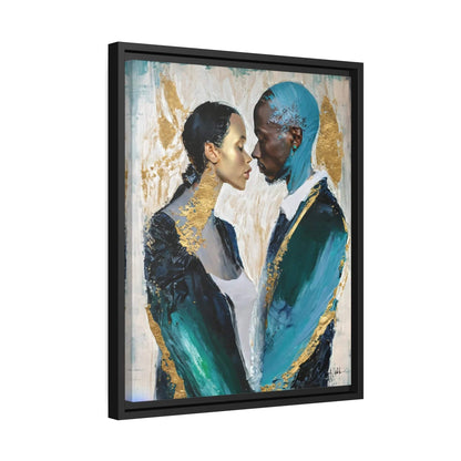 "Couple About to Kiss" Canvas Print:  A Romantic Masterpiece by Dr. Elle Ramirez - Universal Found