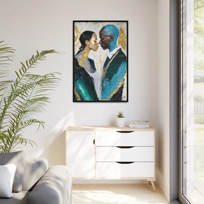 "Couple About to Kiss" Canvas Print:  A Romantic Masterpiece by Dr. Elle Ramirez - Universal Found