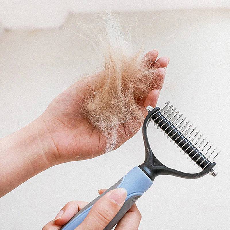 The Fur Buster: 2-in-1 Pet Deshedding & Detangling Brush - Universal Found