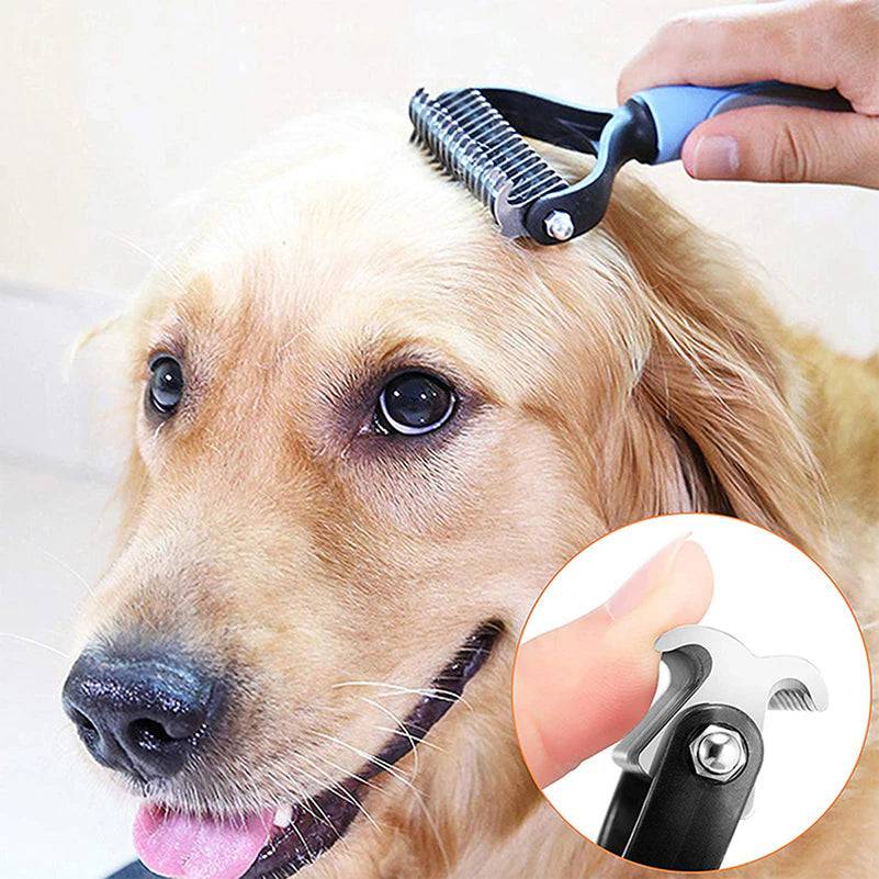 The Fur Buster: 2-in-1 Pet Deshedding & Detangling Brush - Universal Found