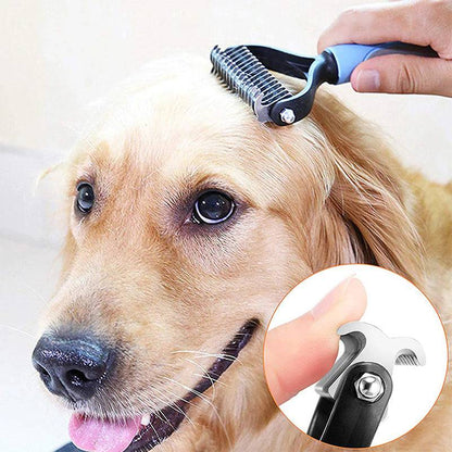 The Fur Buster: 2-in-1 Pet Deshedding & Detangling Brush - Universal Found