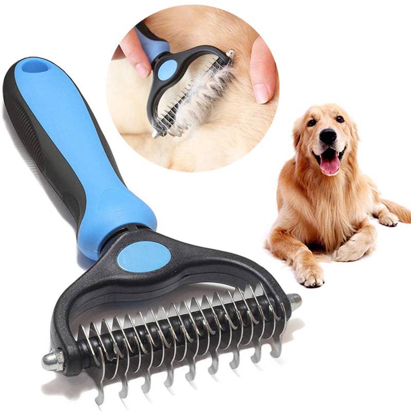 The Fur Buster: 2-in-1 Pet Deshedding & Detangling Brush - Universal Found