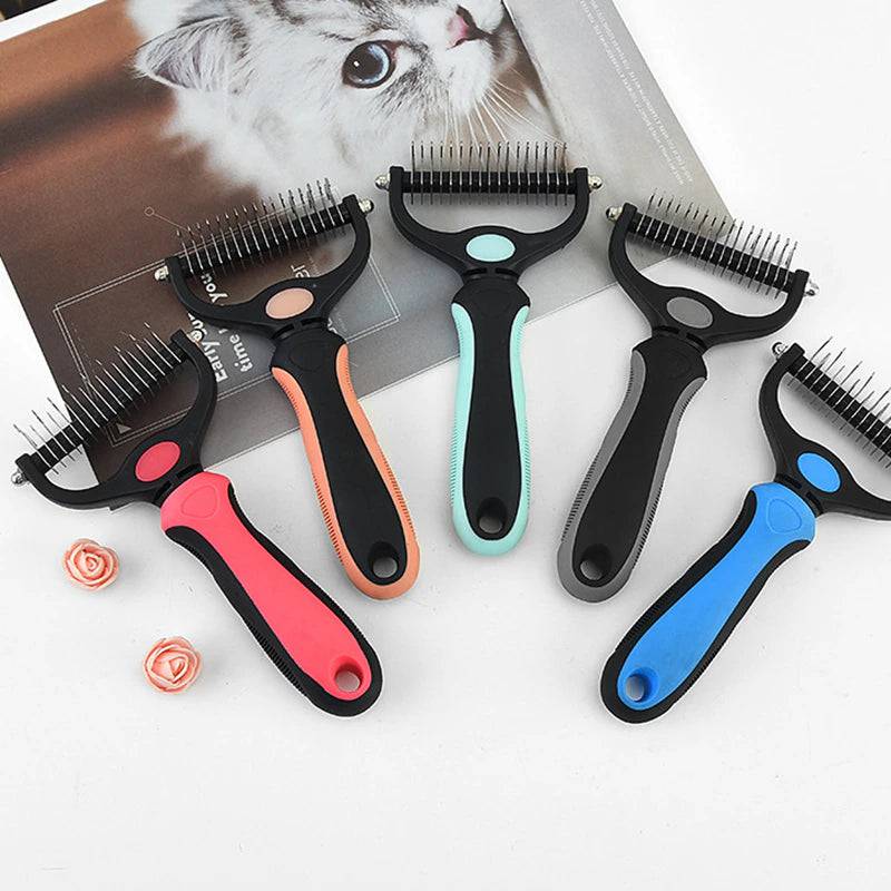 The Fur Buster: 2-in-1 Pet Deshedding & Detangling Brush - Universal Found