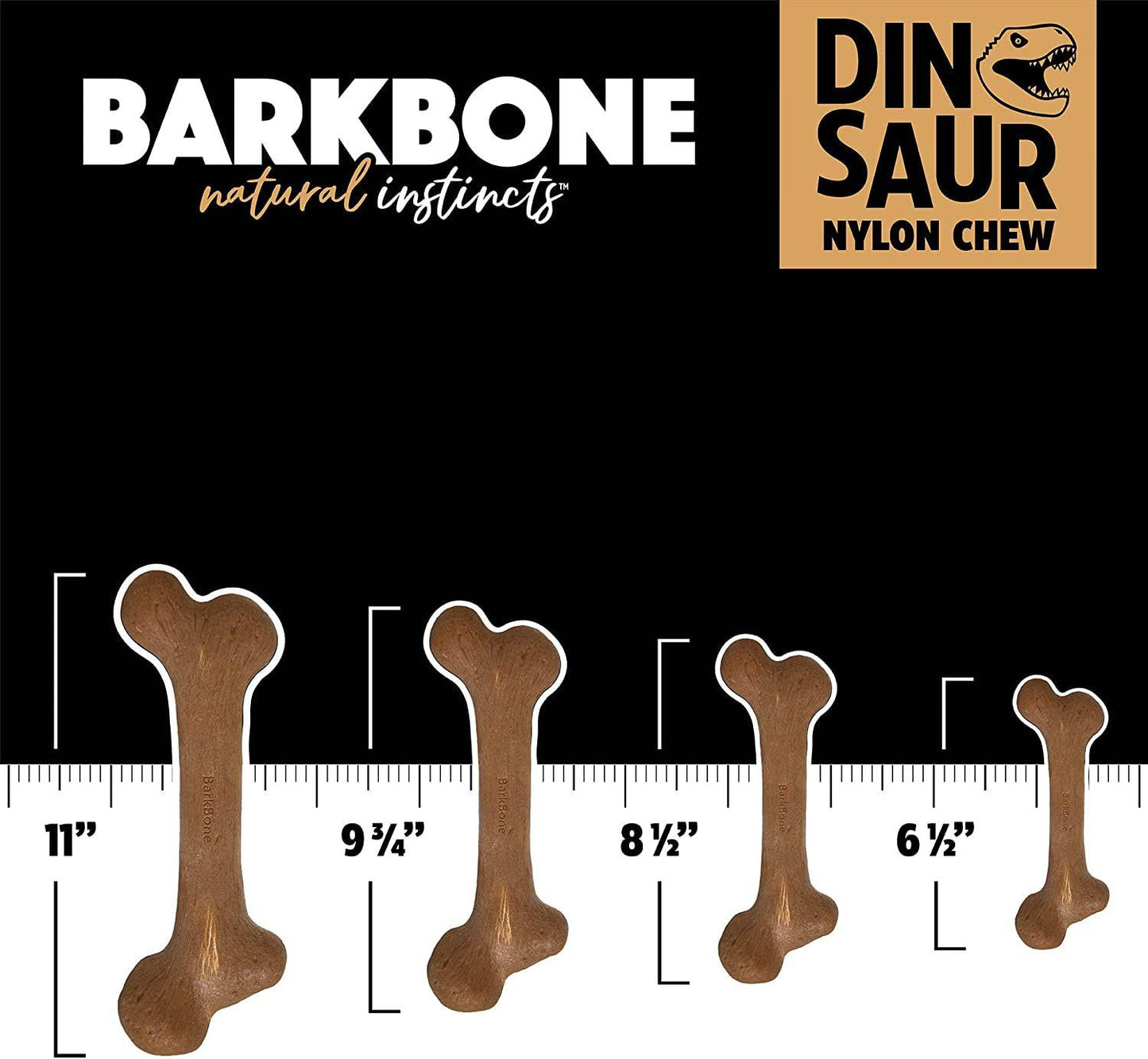 Dinosaur BarkBone: Indestructible Bacon-Flavored Chew Toy for Power Chewers - Universal Found