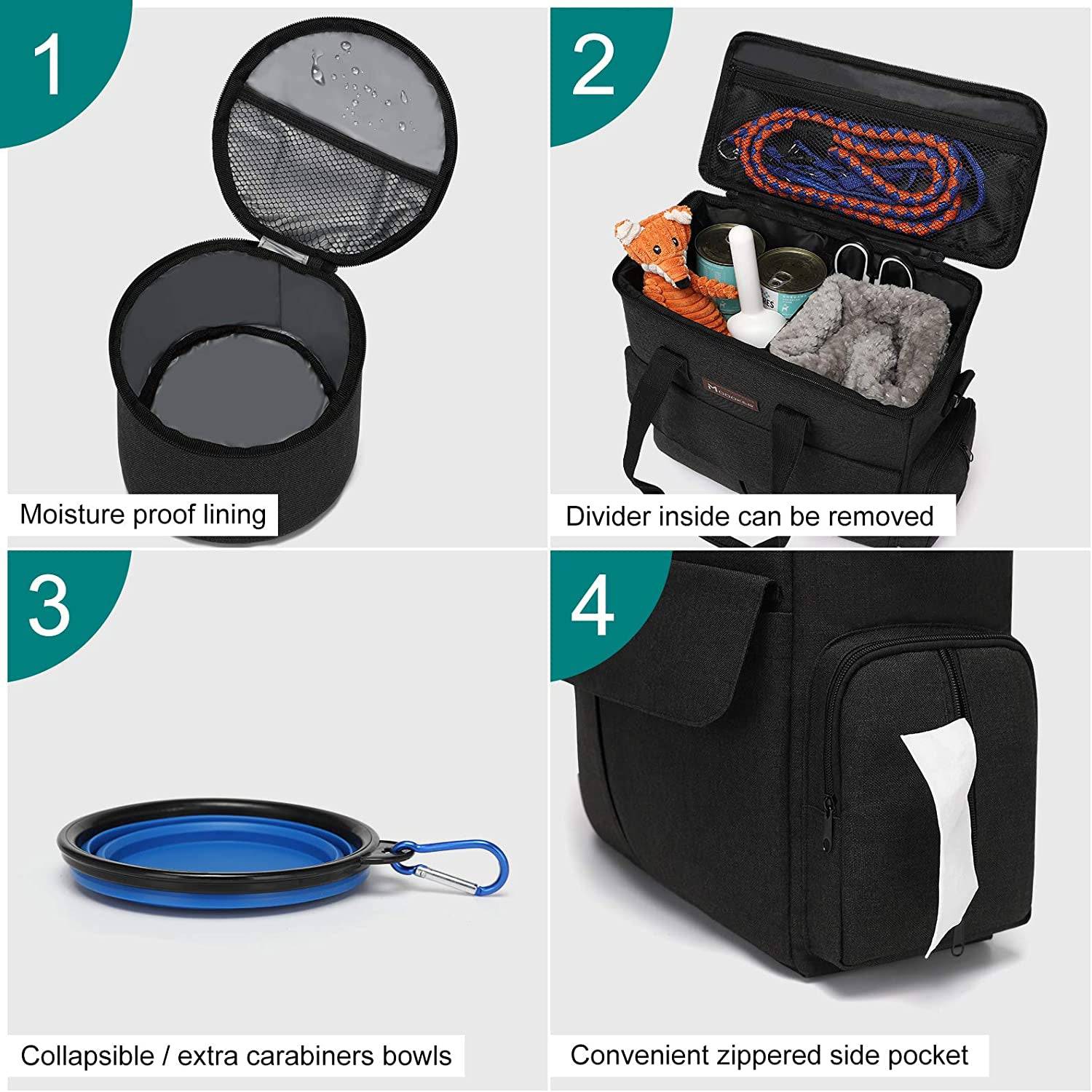 The Pawsome Getaway Kit: Weekend Travel Bag for Your Furry Friend - Universal Found