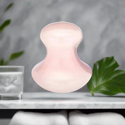 Glowing Ritual Rose Quartz Facial Roller - Universal Found