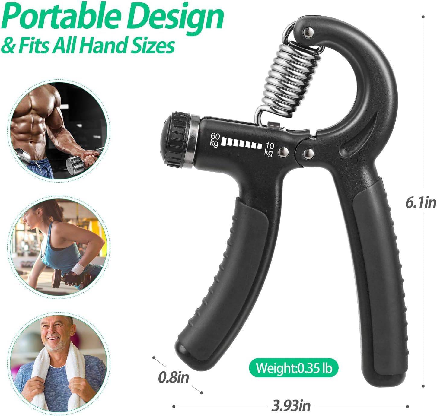 NIYIKOW Grip Strengthener: Customizable Hand Strength in Your Grasp - Universal Found