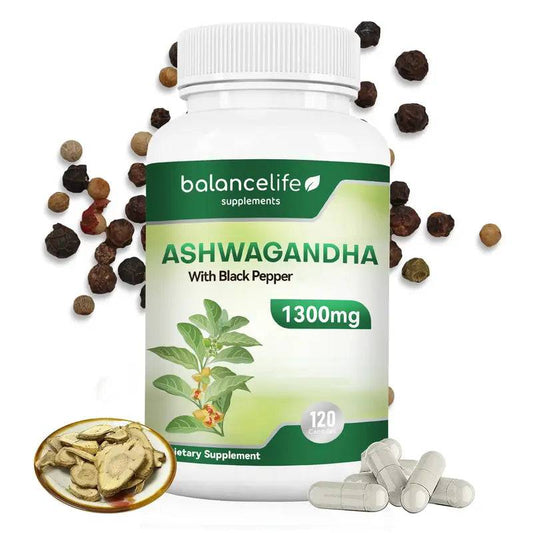 Ashwagandha with Black Pepper - Stress Relief, Energy Boost, Immune Support* - Universal Found