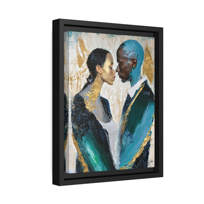 "Couple About to Kiss" Canvas Print:  A Romantic Masterpiece by Dr. Elle Ramirez - Universal Found